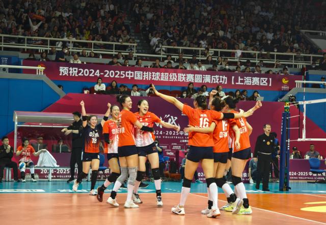 pp电子试玩-江苏女排3比0上海女排 女排联赛冠军之争占得先机